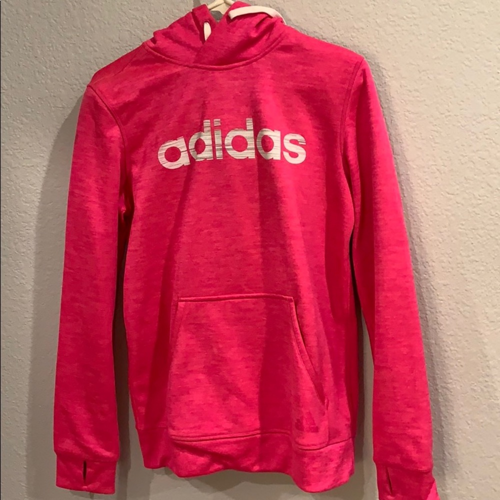 hot pink adidas sweatshirt